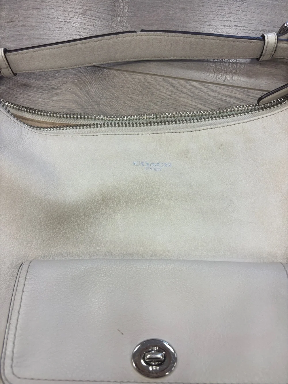 Coach vintage legacy Leather Shoulder Bag with Tassel